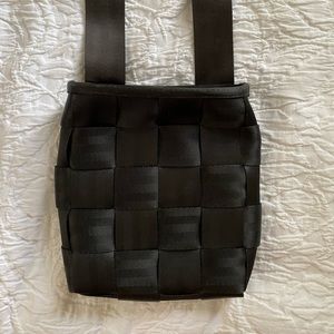 90s Style Black Seatbelt Bag